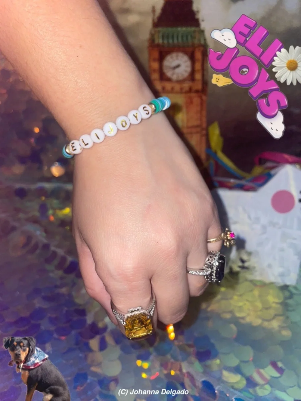 ELIJOYS shades of blue Bracelet OS